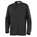 Oberon 100% FR/Arc-Rated 7 oz Cotton Interlock Henley Shirt, Long Sleeves, Navy, XL ZFI409-XL